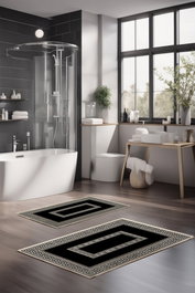 Mijölnir Juego de alfombrillas de baño CT-5078 de 2 piezas Multicolor